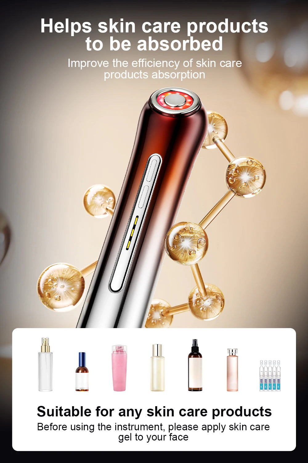 RF Booster Facial Massager